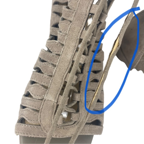 Sam Edelman Womens Daleece Lace Up Strappy Suede Gladiator Sandal - Size 7.5 - Picture 12 of 12